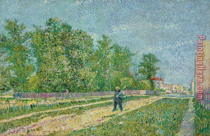 Vincent van Gogh Road On The Edge Of Paris